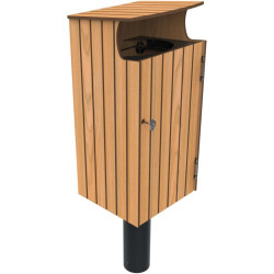 Corbeille en compact effet lame Jardiz