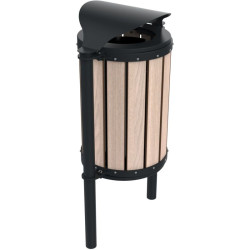 Corbeille en métal et compact Urbeo