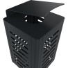 Banc à déchets en métal Orbi