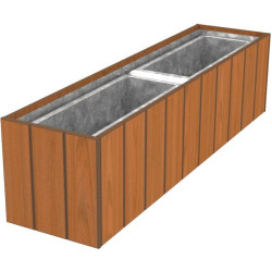 Jardinière en compact effet lames Buton