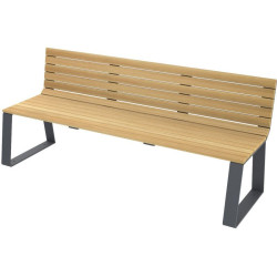 Banc en bois et métal Havane