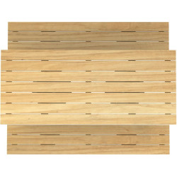 Table de pique nique Moka en bois et métal