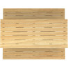 Table pique nique Buton Moka en bois et métal