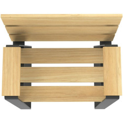 Banc sénior en bois et métal Havane