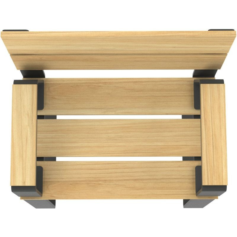 Banc Havane en bois et métal -Buton