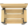Banc Havane en bois et métal -Buton