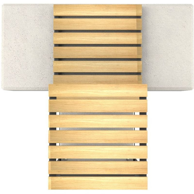 Table en bois et béton Bacal