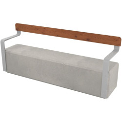 Banquette Amos en béton et compact