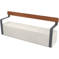 Banquette en béton et compact Amos