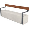 Banquette en béton et compact Amos