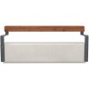 Banquette en béton et compact Amos