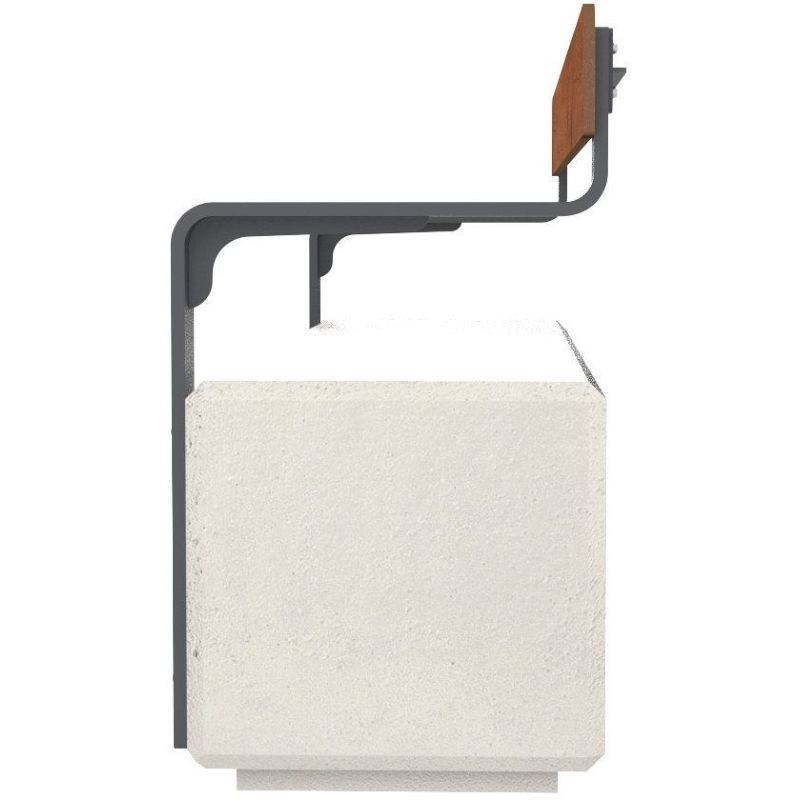 Banquette en béton et compact Amos