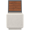 Assise en béton et dossier compact HPL Roura
