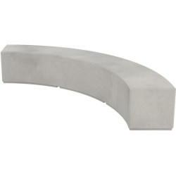 Banquette courbée Amos en béton