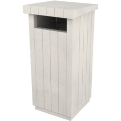 Poubelle de ville béton 130 litres - Unni
