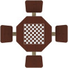 Table de jeux échecs et dames béton Piony - Buton