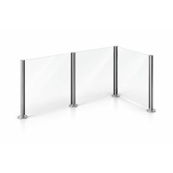 Cloison de séparation modulable pour caisses de magasin