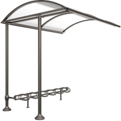 Rack à vélos abrité extensible modèle City de la ligne Province