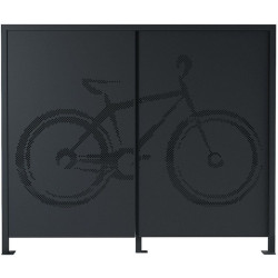 Coffre à vélo en métal Garia