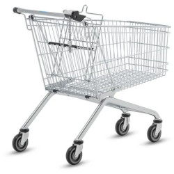 Chariot libre - service à panier métallique 90, 130 ou 150 L