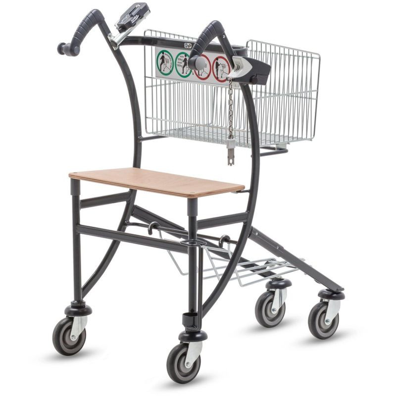 Chariot libre-service avec siège intégré – Wanzl