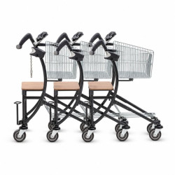 Chariot libre-service avec siège intégré – Wanzl