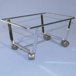 Chariot pour déplacement de panier magasin en métal 22 L et 28 L