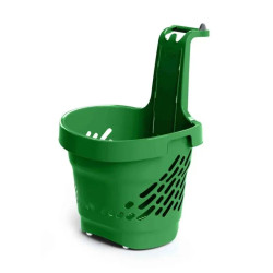 Panier libre service 68 L avec roues rotation 360°C et poignée