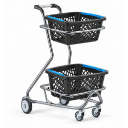 Chariot porte-paniers d’achat 26 L