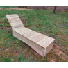 Bain de soleil professionnel en bois de pin