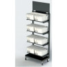 Mobilier sur roulettes pour distributeur de vrac 15 L 