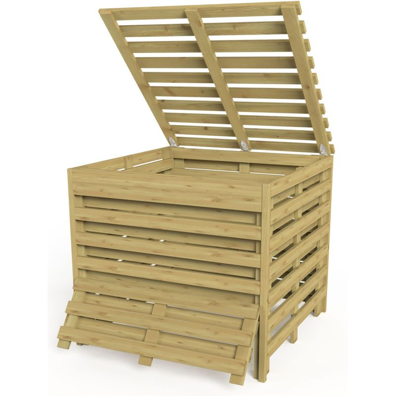 Bac en bois de compostage Turin