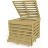 Bac en bois de compostage Turin