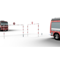 Portique de parking pivotant