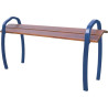 Banc extérieur Assis-debout bois acier