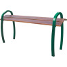 Banc extérieur Assis-debout bois acier
