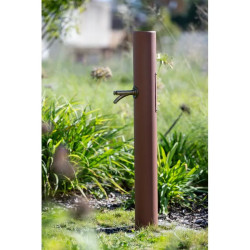 Banc extérieur Assis-debout bois acier