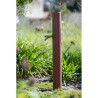 Banc extérieur Assis-debout bois acier