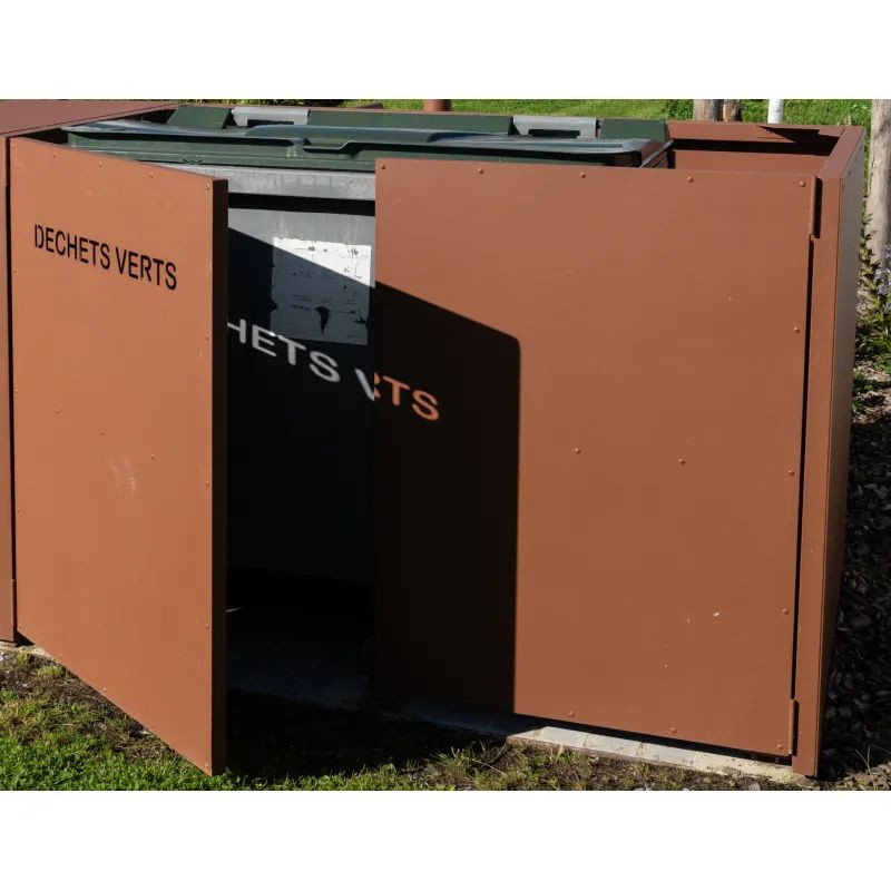 Abri pour conteneur anti-rouille