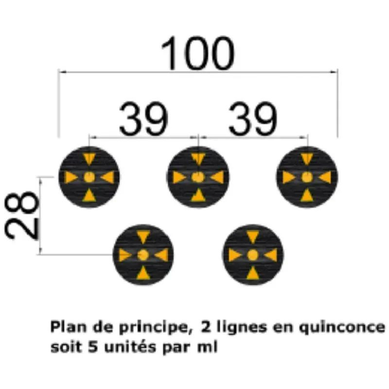 Plot ralentisseur de vitesse 30 km/h pour voie privée