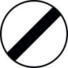 Panneau B31 - Fin de toutes les interdictions précédemment signalées