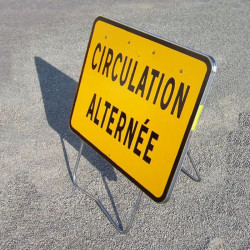 Panneau temporaire circulation alternée KC1CA