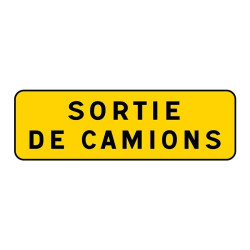 Panonceau temporaire "texte au choix" KM9