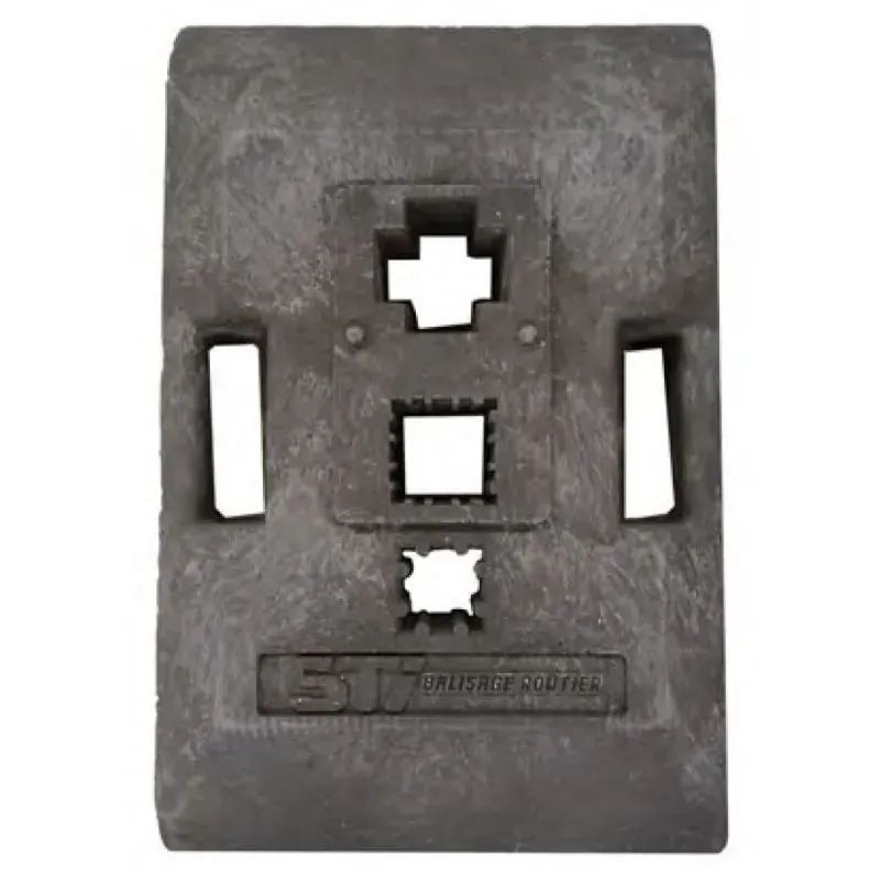 Plastobloc 16 kg - Empreinte 8x4 -6x6- 4x4 cm