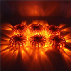 Mallettes de 6 balises d'éclairage rechargeables et magnétiques
