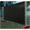 Bache acoustique et occultante pour nuisances sonores sur chantier