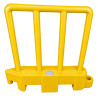 Barrière de sécurité piéton en polyéthylène à lester - Lot de 15