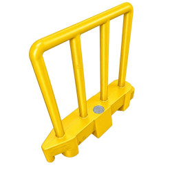 Barrière de sécurité piéton en polyéthylène à lester - Lot de 15