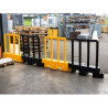 Barrière de sécurité piéton en polyéthylène à lester - Lot de 15