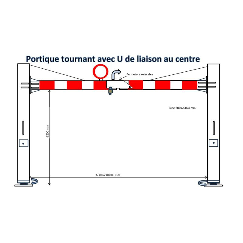 Portique &amp; demi portique de parking anti intrusion Le Majeur XXXXX